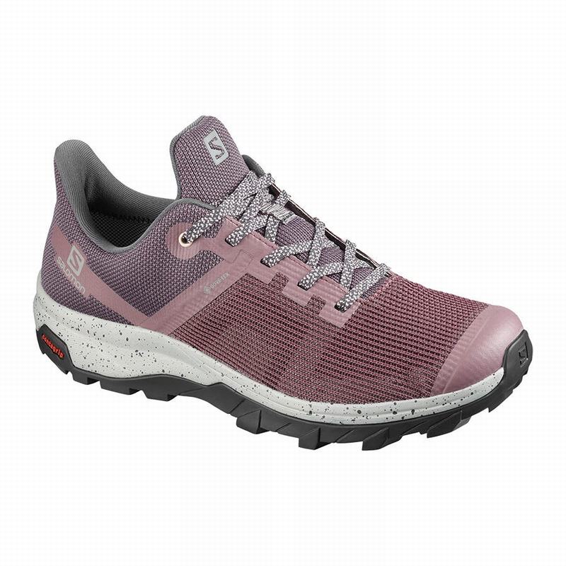 Salomon OUTLINE PRISM GORE-TEX Zapatillas Trekking Mujer - Burdeos - Colombia (40379-OSJY)